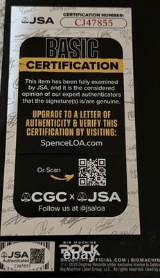 Chris Daughtry JSA Full Signed Autograph Record Vinyl Shock To The System Part 2