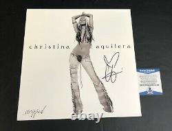 Christina Aguilera Signed Stripped Album Vinyl Lp Authentic Autograph Bas Coa