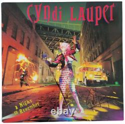 Cyndi Lauper Signed A Night to Remember Album COA Proof Autographed Vinyl Record