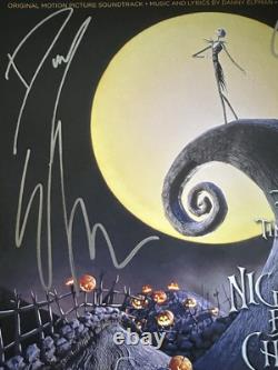 Danny & Elfman Chris Sarandon Signed Nightmare Before Christmas Vinyl Lp Jsa Coa