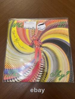 David Byrne Who Is The Sky (New Apple Green Vinyl LP) SIGNED in GOLD