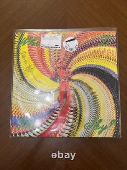 David Byrne Who Is The Sky (New Apple Green Vinyl LP) SIGNED in GOLD