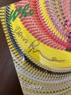 David Byrne Who Is The Sky (New Apple Green Vinyl LP) SIGNED in GOLD