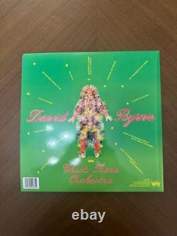 David Byrne Who Is The Sky (New Apple Green Vinyl LP) SIGNED in GOLD