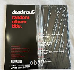 Deadmau5 Amoeba Signed Random album Title Red Vinyl Autographed EDM Presale