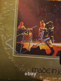 Deep purple vinyl Record Signed Cover CoA