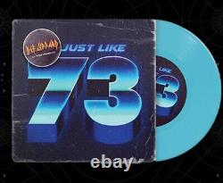 Def Leppard JUST LIKE 73 EXCLUSIVE BLUE VINYL 7 + SIGNED PRINT CONFIRMED