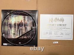 Def Leppard Signed Autographed Vinyl Record LP Pyromania Hysteria Adrenalize