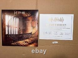 Def Leppard Signed Autographed Vinyl Record LP Pyromania Hysteria Adrenalize