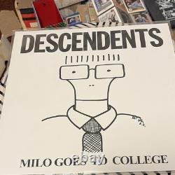 Descendents Milo Goes to College Autographed Record Cover with Milo Dedication