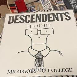 Descendents Milo Goes to College Autographed Record Cover with Milo Dedication