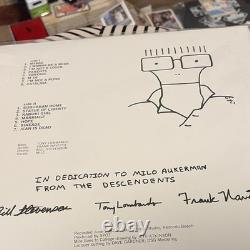 Descendents Milo Goes to College Autographed Record Cover with Milo Dedication