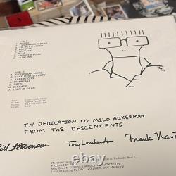 Descendents Milo Goes to College Autographed Record Cover with Milo Dedication