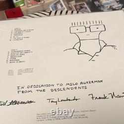 Descendents Milo Goes to College Autographed Record Cover with Milo Dedication