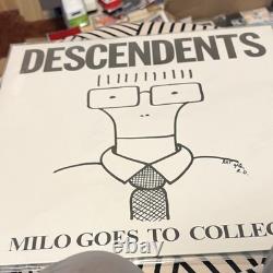 Descendents Milo Goes to College Autographed Record Cover with Milo Dedication