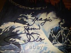 Dio Holy Diver Autographed by Ronnie James Dio vinyl Lp Venezuela Inc. Flyer