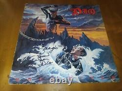 Dio Holy Diver Autographed by Ronnie James Dio vinyl Lp Venezuela Inc. Flyer