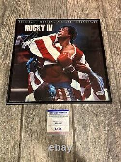 Dolph Lundgren Signed Framed Rocky IV Record Vinyl Autographed Psa/dna Coa Drago