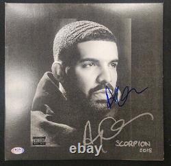 Drake Signed Autographed Scorpion 2018 Vinyl Cover No Record PSA Graded 10 Auto