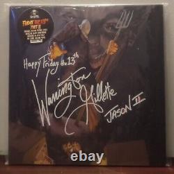 FRIDAY THE 13TH Autographed Vinyl Record JASON VOORHEES Warrington Gillette LP