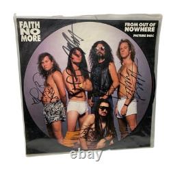 Faith No More From Out Of Nowhere SIGNED 12 Pic Disc Vinyl LASPX24 Rare