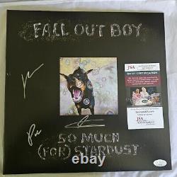 Fall Out Boy Signed autographed SO MUCH FOR STARDUST Vinyl LP RECORD JSA COA