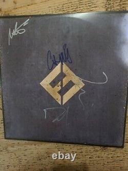 Foo Fighters Concrete & Gold Vinyl Lp Signed By 4 Rare Genuine Real