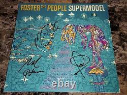 Foster The People Rare Band Signed Limited Vinyl LP Record Supermodel COA Photo