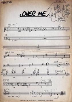 Frankie Valli Signed AFM Studio Session Chart Over Me Four Seasons RARE