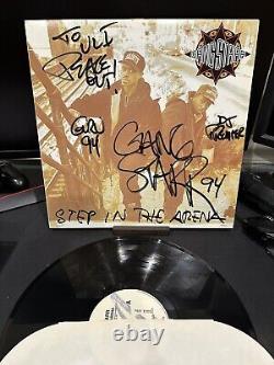 GANG STARR Step In The Arena FULLY SIGNED Vinyl Record Album Guru, DJ Premier