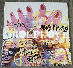 GROUPLOVE SIGNED AUTOGRAPH BIG MESS VINYL ALBUM CHRISTIAN & HANNAH +3 withPROOF