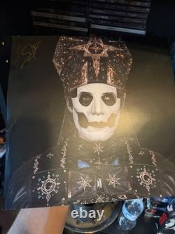 Ghost Papa Emeritus IV signed Autograph With Impera Solid Grey 1/500 Vinyl
