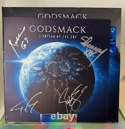 Godsmack Signed Autographed Lighting Up The Sky Vinyl Record Album Sully Erna +3