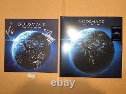Godsmack Signed Autographed Vinyl Record LP Lighting Up The Sky Print