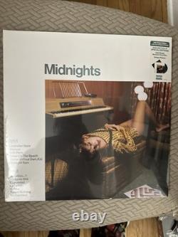 HAND SIGNED Taylor Swift Midnights Jade Green Marbled Vinyl Autograph Insert