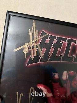 HELLYEAH BLOOD FOR BLOOD Vinyl Band SIGNED Framed RARE Vinnie Paul Chad Gray