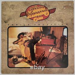 Hank Willams Jr signed Family Tradition album vinyl record proof COA autographed