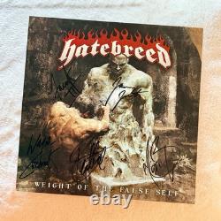 Hatebreed Weight of the False Self Vinyl Record 12 LP Signed Rare Jamey Jasta