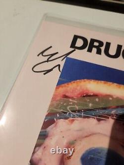 Hygiene by DRUG CHURCH Signed Autographed Vinyl LP Orange Bone Blue Splatter