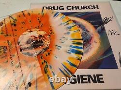 Hygiene by DRUG CHURCH Signed Autographed Vinyl LP Orange Bone Blue Splatter