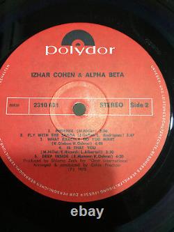 IZHAR COHEN ALPHA BETA autograph mega RARE LP RECORD vinyl EX