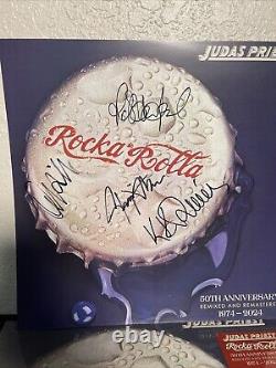 JUDAS PRIEST Rocka Rolla 50th Anniversary Signed LP IN HAND