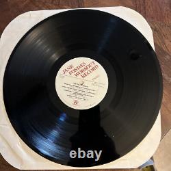 Jane Fonda SIGNED Workout Album Autographed Vinyl Record BECKETT COA BAS