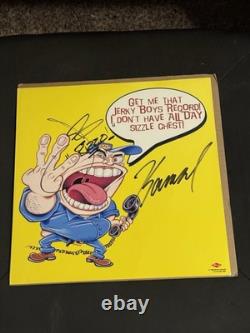 Jerky Boys 3 Vinyl LP Flat Autographed Signed 1996 Mercury Records Rizzo Johnny