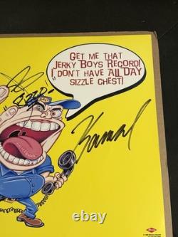 Jerky Boys 3 Vinyl LP Flat Autographed Signed 1996 Mercury Records Rizzo Johnny
