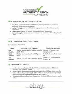 Jimi Hendrix + Noel + Mitch Signed Are You Experienced LP Cover