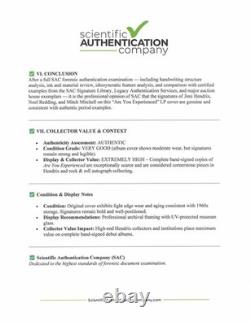 Jimi Hendrix + Noel + Mitch Signed Are You Experienced LP Cover