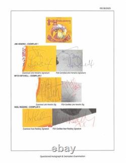 Jimi Hendrix + Noel + Mitch Signed Are You Experienced LP Cover