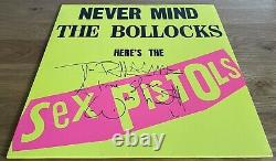 John Lydon SIGNED Never Mind The Bollocks LP Vinyl Sex Pistols Johnny Rotten New
