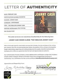 Johnny Cash Album Signed The Fabulous Johnny Cash